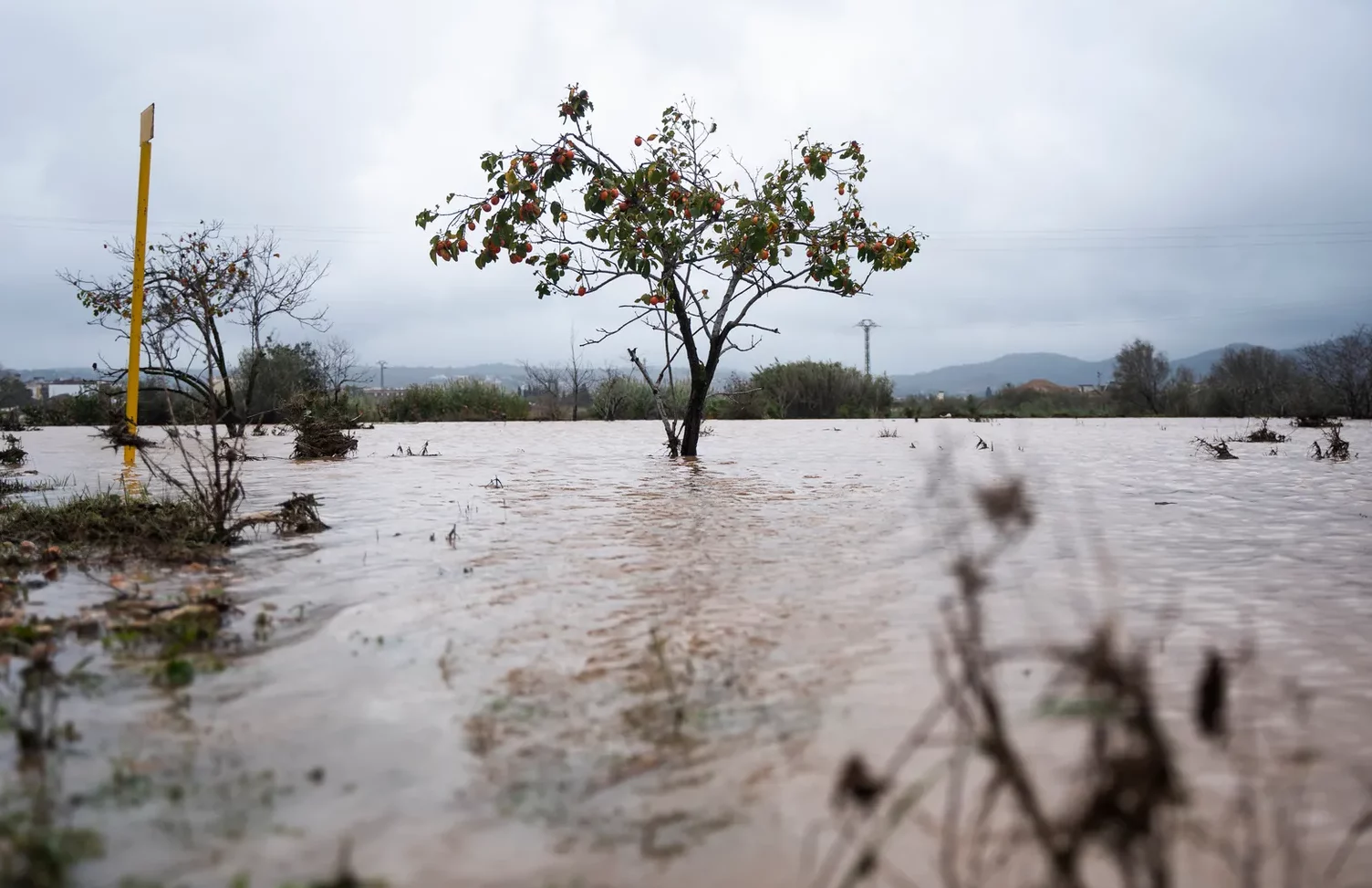 Devastadora imagen de un pueblo valenciano tras la DANA.